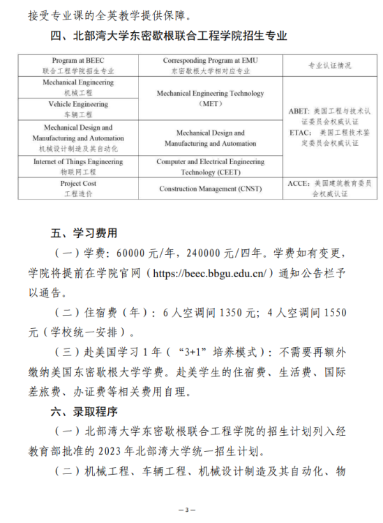 2023北部湾大学中外合作办学招生简章