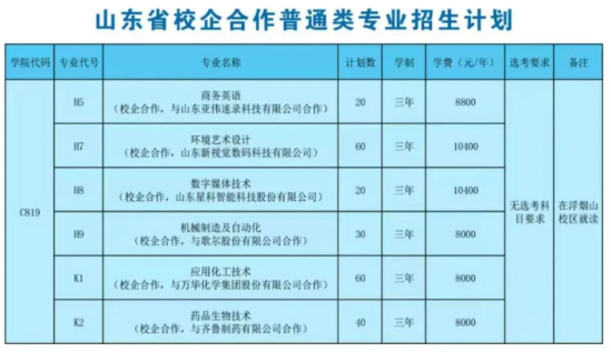 山東科技職業(yè)學院有哪些專業(yè)？