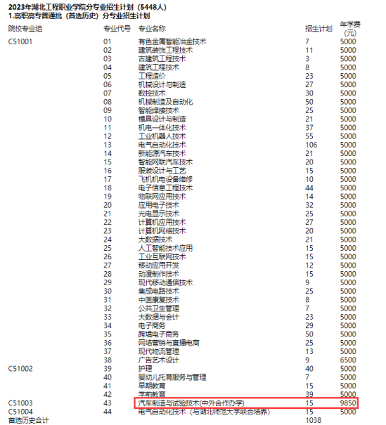 湖北工程職業(yè)學(xué)院中外合作辦學(xué)專業(yè)有哪些？