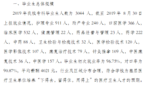 肇庆医学高等专科学校就业率及就业前景怎么样（来源2022届就业质量报告）