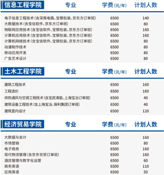 武汉工程职业技术学院有哪些专业？