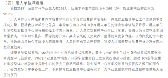 国际关系学院就业率及就业前景怎么样（来源2021-2022学年本科教学质量报告）