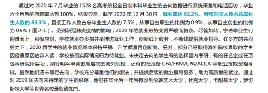 宁波诺丁汉大学就业率及就业前景怎么样（来源2021-2022学年就业质量报告）