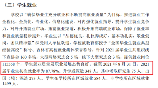 吉林外國語大學(xué)就業(yè)率及就業(yè)前景怎么樣（來源2021-2022學(xué)年本科教學(xué)質(zhì)量報告）