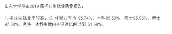 山东大学就业率及就业前景怎么样（来源2021-2022学年本科教学质量报告）