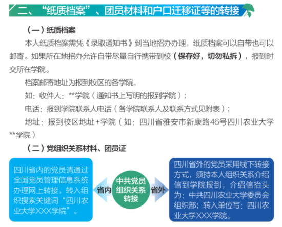 2023年四川农业大学新生开学时间-报到需要带什么东西