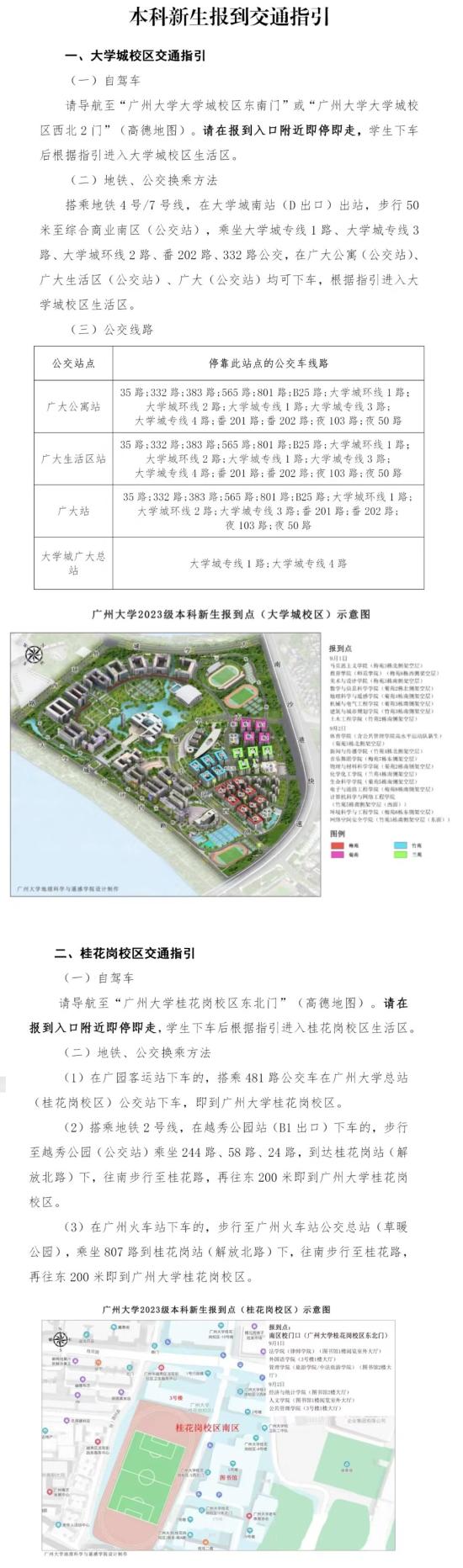 2023年广州大学新生开学时间-报到需要带什么东西