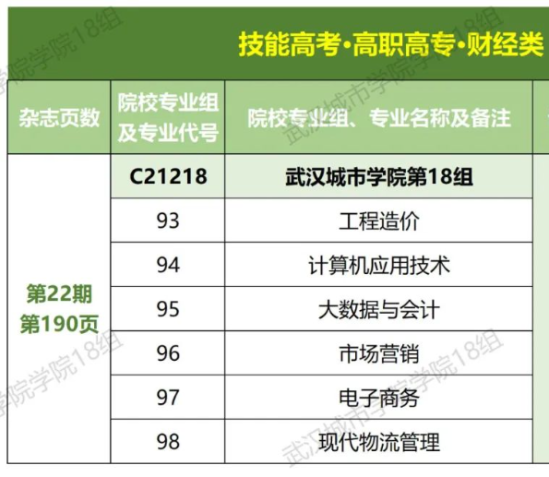 武漢城市學(xué)院有?？茖I(yè)嗎