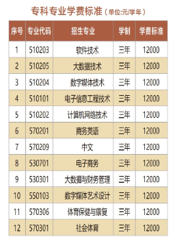 南昌应用技术师范学院有专科专业吗