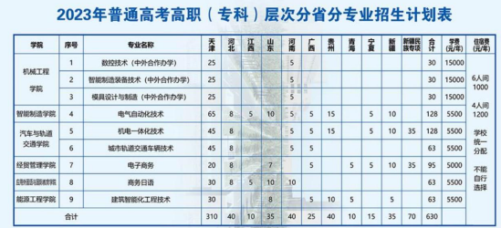 天津中德应用技术大学有专科专业吗