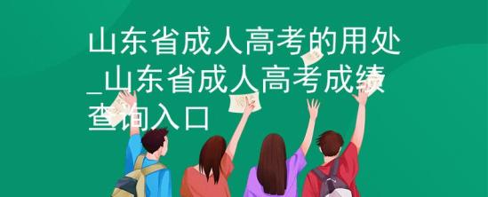 山东省成人高考的用处_山东省成人高考成绩查询入口