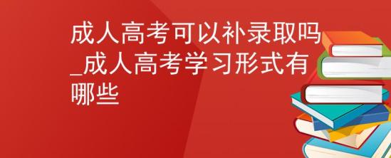 成人高考可以補(bǔ)錄取嗎_成人高考學(xué)習(xí)形式有哪些