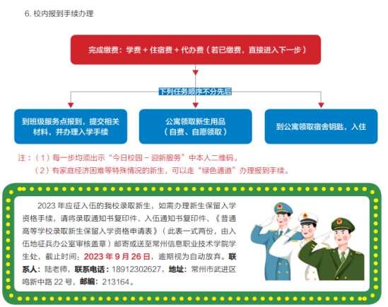 2023年常州信息職業(yè)技術(shù)學院新生開學時間-報到需要帶什么東西