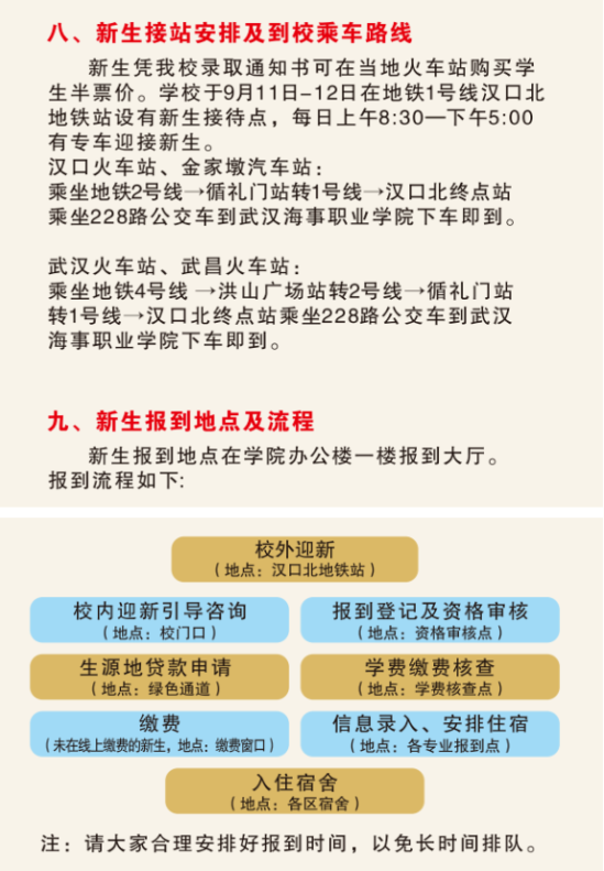 2023年武漢海事職業(yè)學(xué)院新生開(kāi)學(xué)時(shí)間-報(bào)到需要帶什么東西