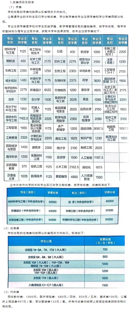 2023年煙臺(tái)大學(xué)新生開學(xué)時(shí)間-報(bào)到需要帶什么東西