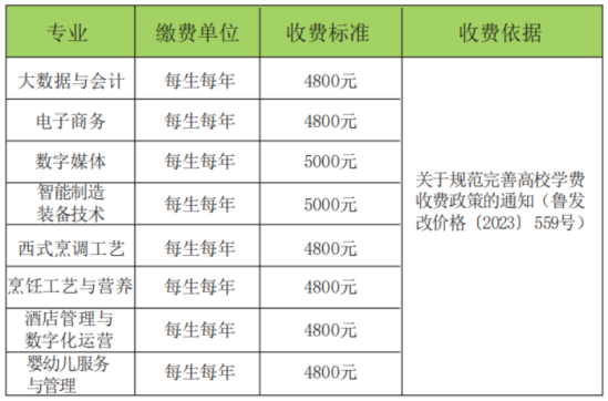 山東城市服務(wù)職業(yè)學(xué)院有哪些專業(yè)？