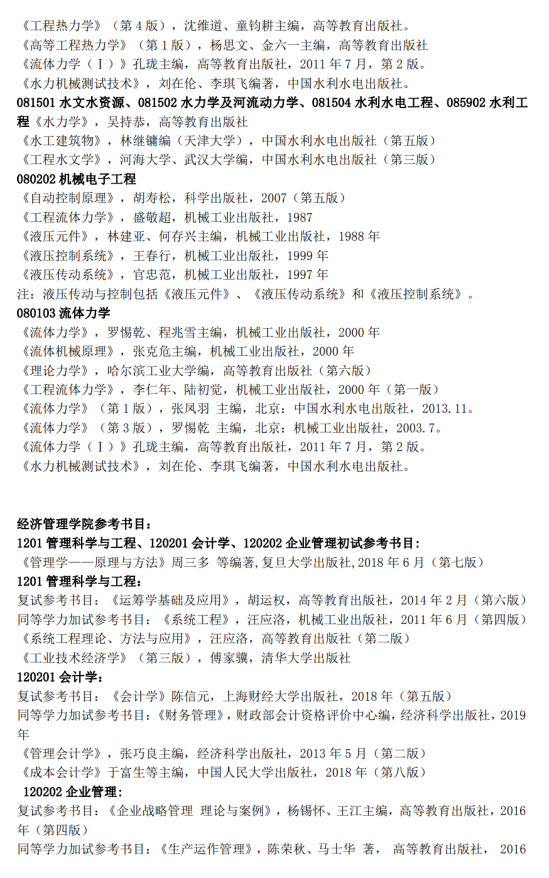 2022蘭州理工大學(xué)考研參考書目