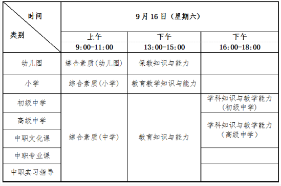 2023年下半年吉林教師資格證考試時(shí)間