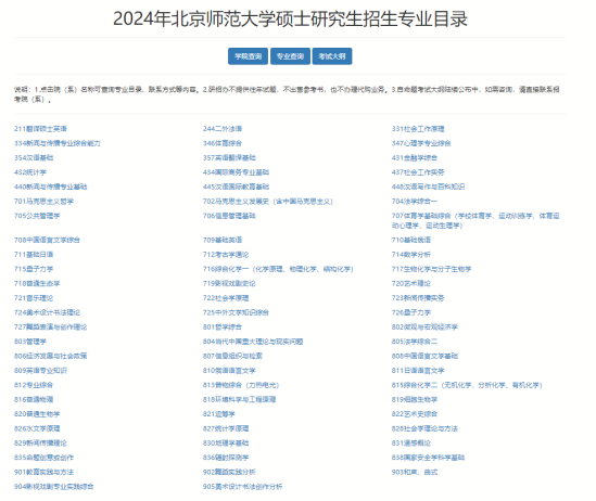 2024北京師范大學(xué)考研參考書(shū)目