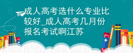 成人高考選什么專業(yè)比較好_成人高考幾月份報名考試啊江蘇