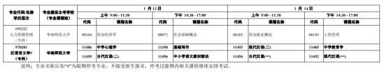 2024广东1月自考考试时间 什么时候考