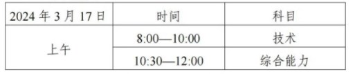 天津2024高職分類考試時間安排 幾號考試