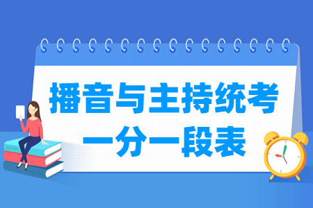 2024北京播音與主持統(tǒng)考一分一段表