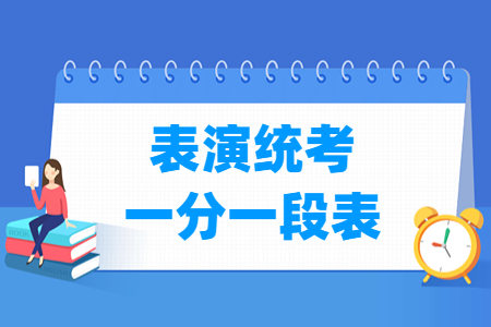 2024北京表（導(dǎo)）演統(tǒng)考一分一段表