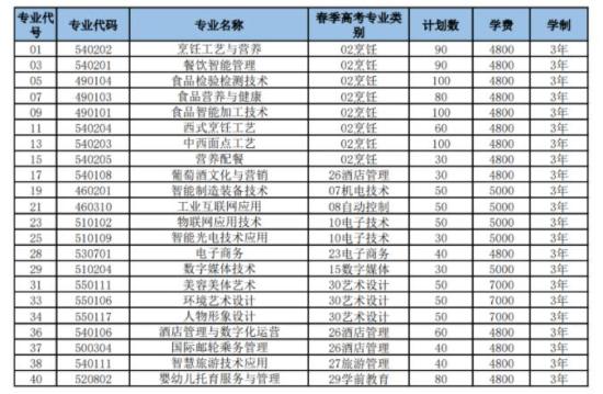 14809山東城市服務(wù)職業(yè)學(xué)院高職（專科）單獨(dú)招生專業(yè)計(jì)劃