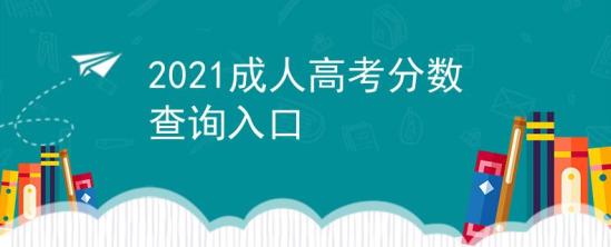 2021成人高考分数查询入口