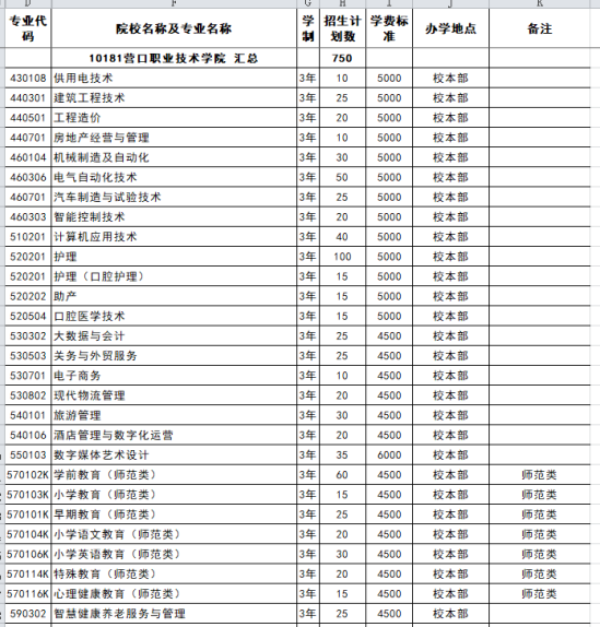 2024營(yíng)口職業(yè)技術(shù)學(xué)院?jiǎn)握杏?jì)劃