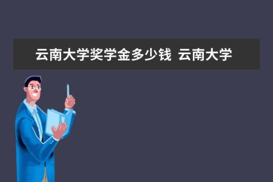 云南大學(xué)獎(jiǎng)學(xué)金多少錢  云南大學(xué)獎(jiǎng)學(xué)金設(shè)置情況