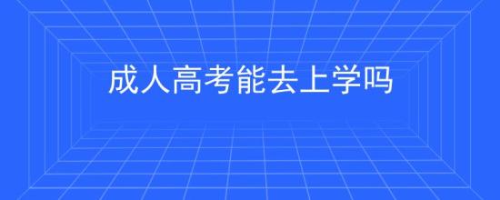 成人高考能去上学吗