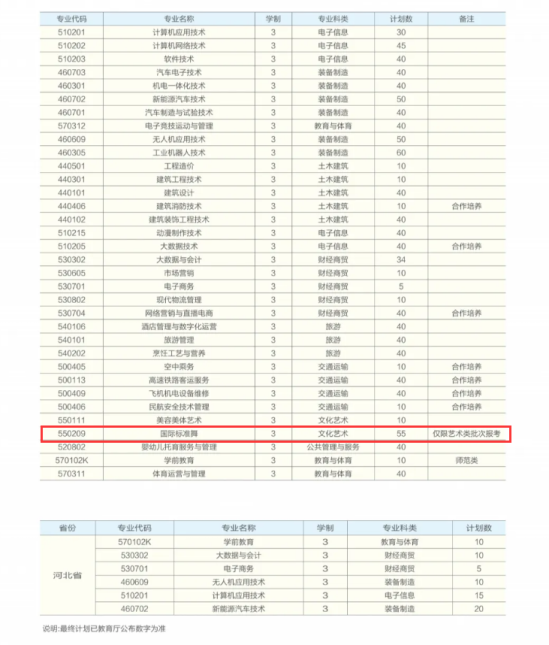 2024民办合肥滨湖职业技术学院艺术类招生计划-各专业招生人数是多少