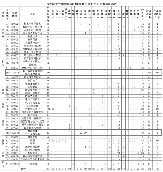 吉安职业技术学院中外合作办学专业有哪些？