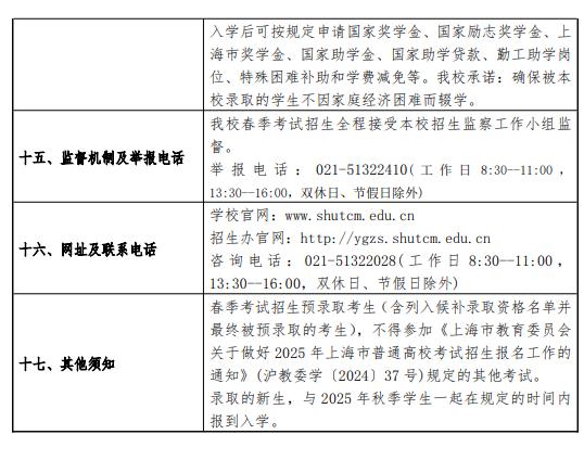 2025上海中醫(yī)藥大學(xué)春季高考招生簡(jiǎn)章 招生專業(yè)及計(jì)劃